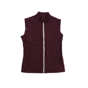 Gilet Sportif Bordeaux à Zip Frontal
 