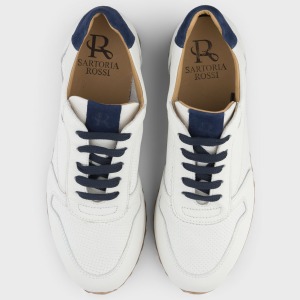Sneakers bianche in pelle