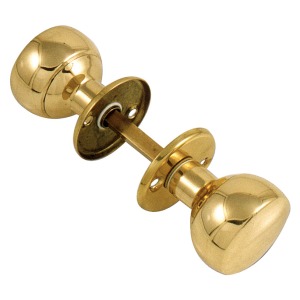 Coppia di Pomoli con Rosette Tonde in Metallo