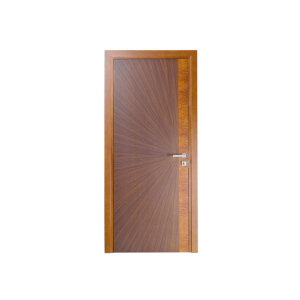 Porte en bois avec veines radiales