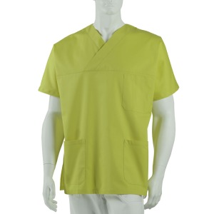Artículo textil para el vestuario del personal sanitario y hospitalario.