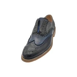 Francesina con Elastico – Modello U-1413 Nero / Blu / Grigio