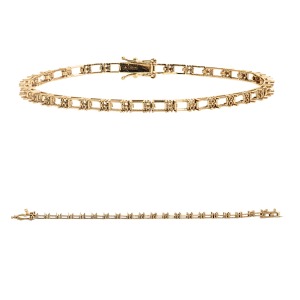 Bracelet Rectangulaire avec Pierres