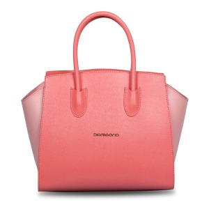 Rigida Bicolor Shopping Bag – Coral Chic Model