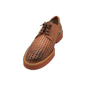 Derby Forato in Pelle – Modello U-1422 Cuoio
 