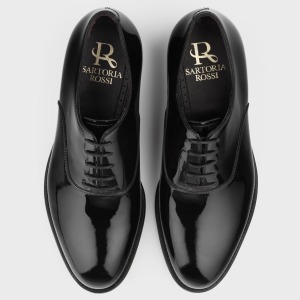 Chaussure Classique à Lacets en Cuir Verni
 