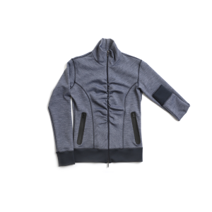 Full-Zip Technical Jacket in Melange Grey
 