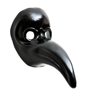 Maschera Medico della Peste Total Black
 

 