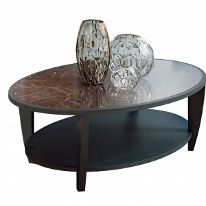 Table basse ovale