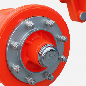 Hub / Axe avec bride et boulon