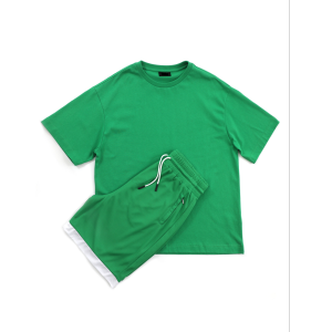 Ensemble Vert en Coton et Polyester
 