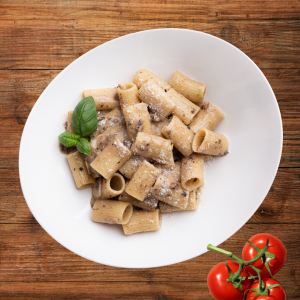 Paccheri senza glutine con funghi tartufati