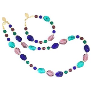 Parure Multicolor in Vetro Artistico  