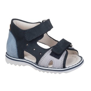 Sandale bleue pour bébé avec larmes
